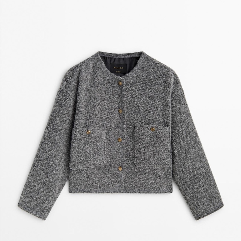 MASSIMO DUTTI TEXTURED JACKET
